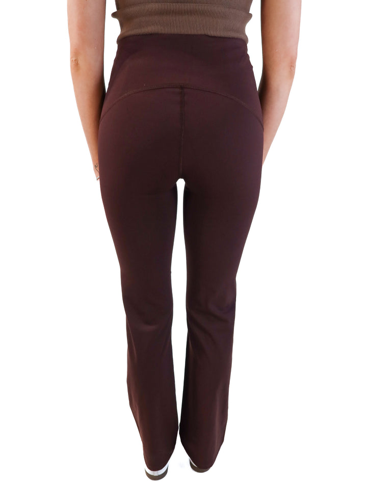 Spanx brown flare leggings (M; retails for $98)