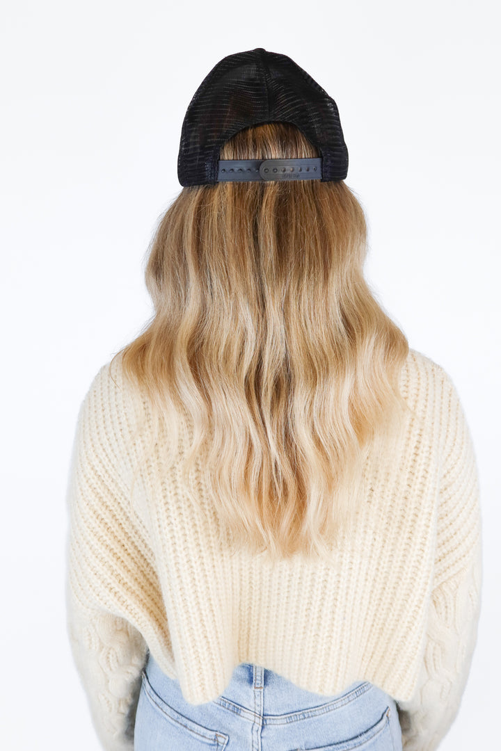 Black Neon Rainbow Patch Cap