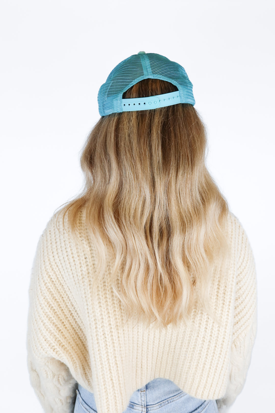 Boys lie green/blue terrycloth hat