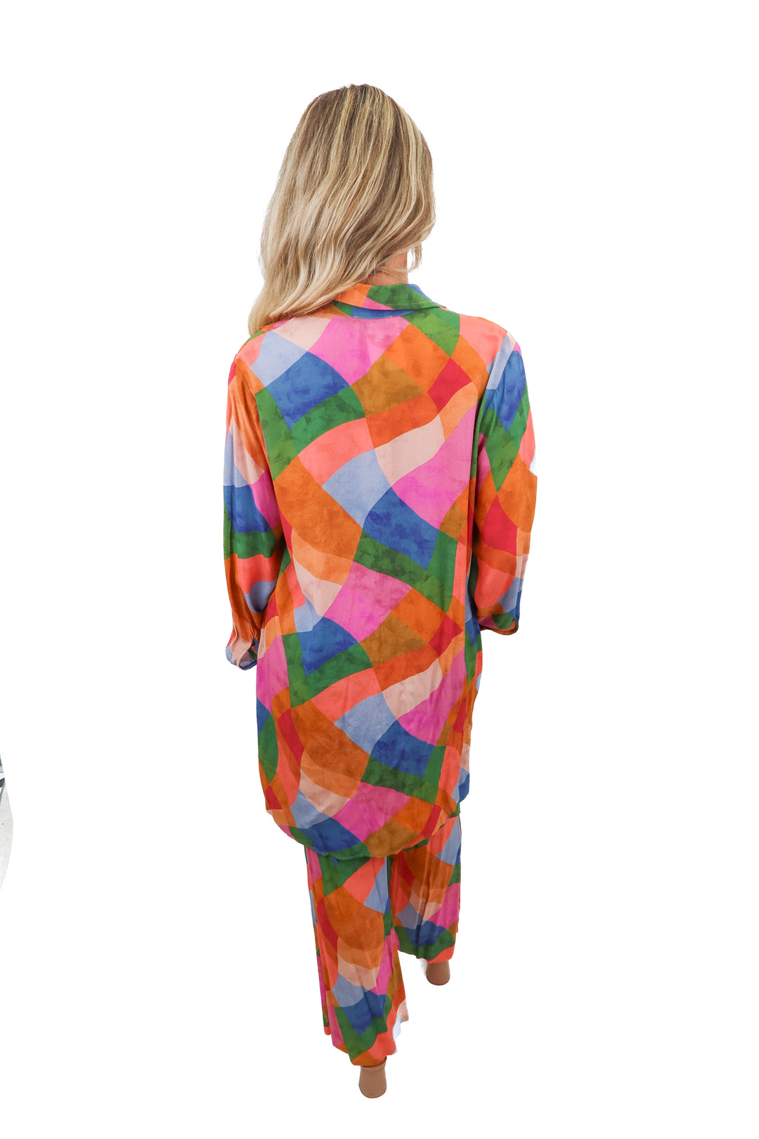 aquari colorful abstract set NWT (xs; retail $198)
