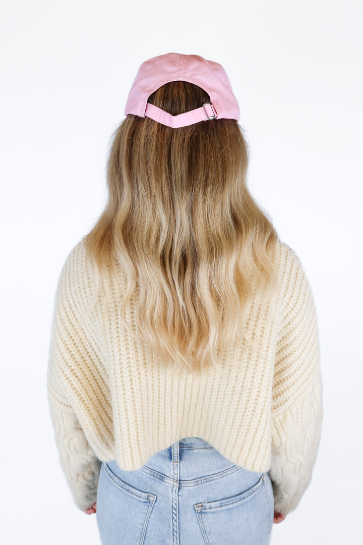Light Pink Airplane Patch Cap