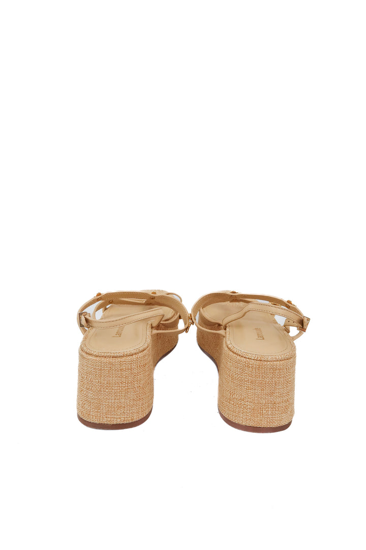 Larroude gold flower platform sandals (7)