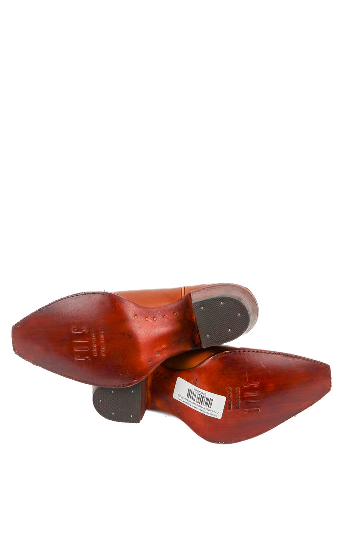 Sols "Marci" brown flower cowboy boots NWT (7; retail $325)