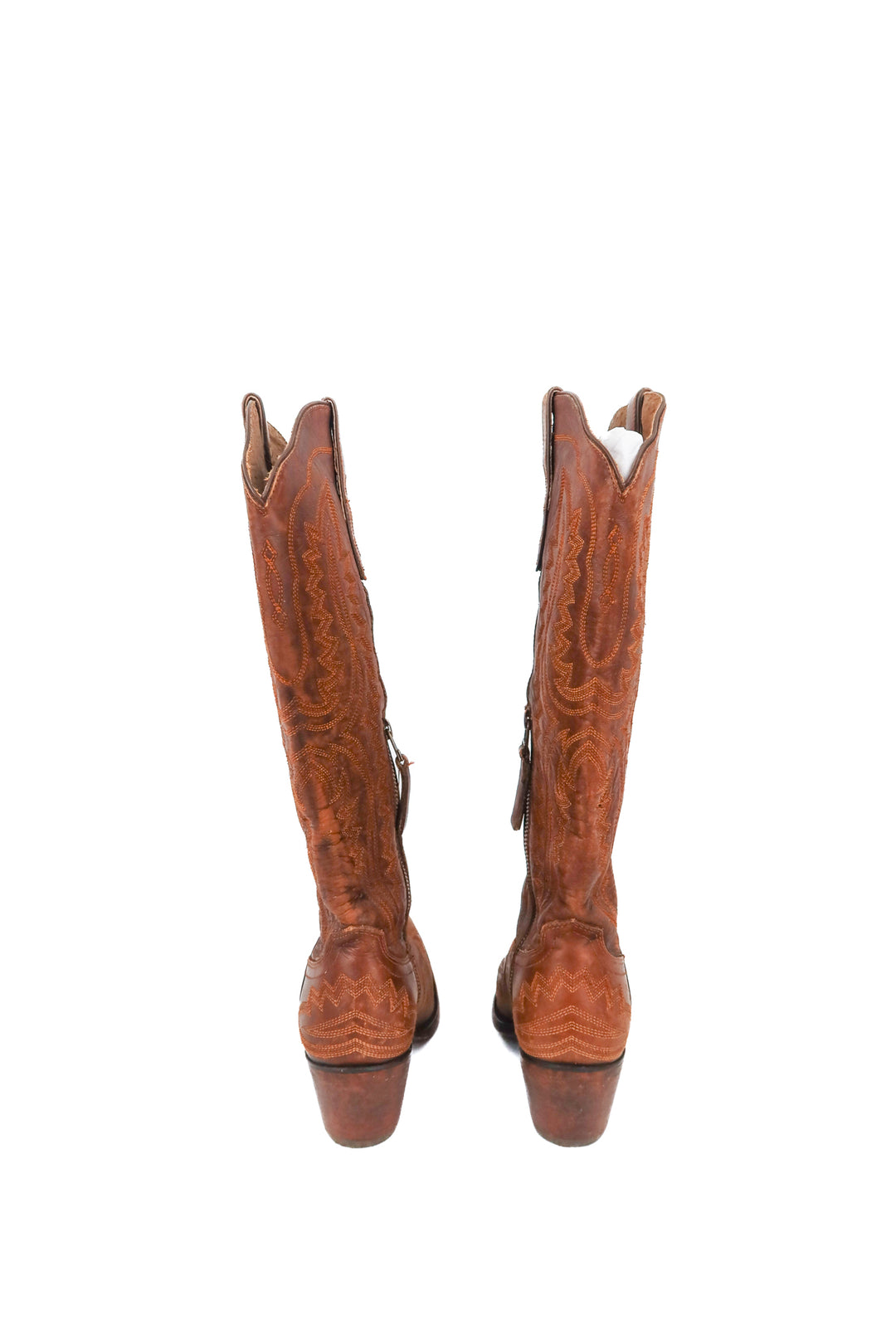 Ariat brown leather cowboy boots (7; retail $169.95)