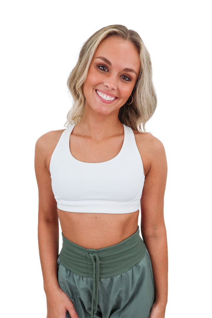 White Athleta sports bra (S)