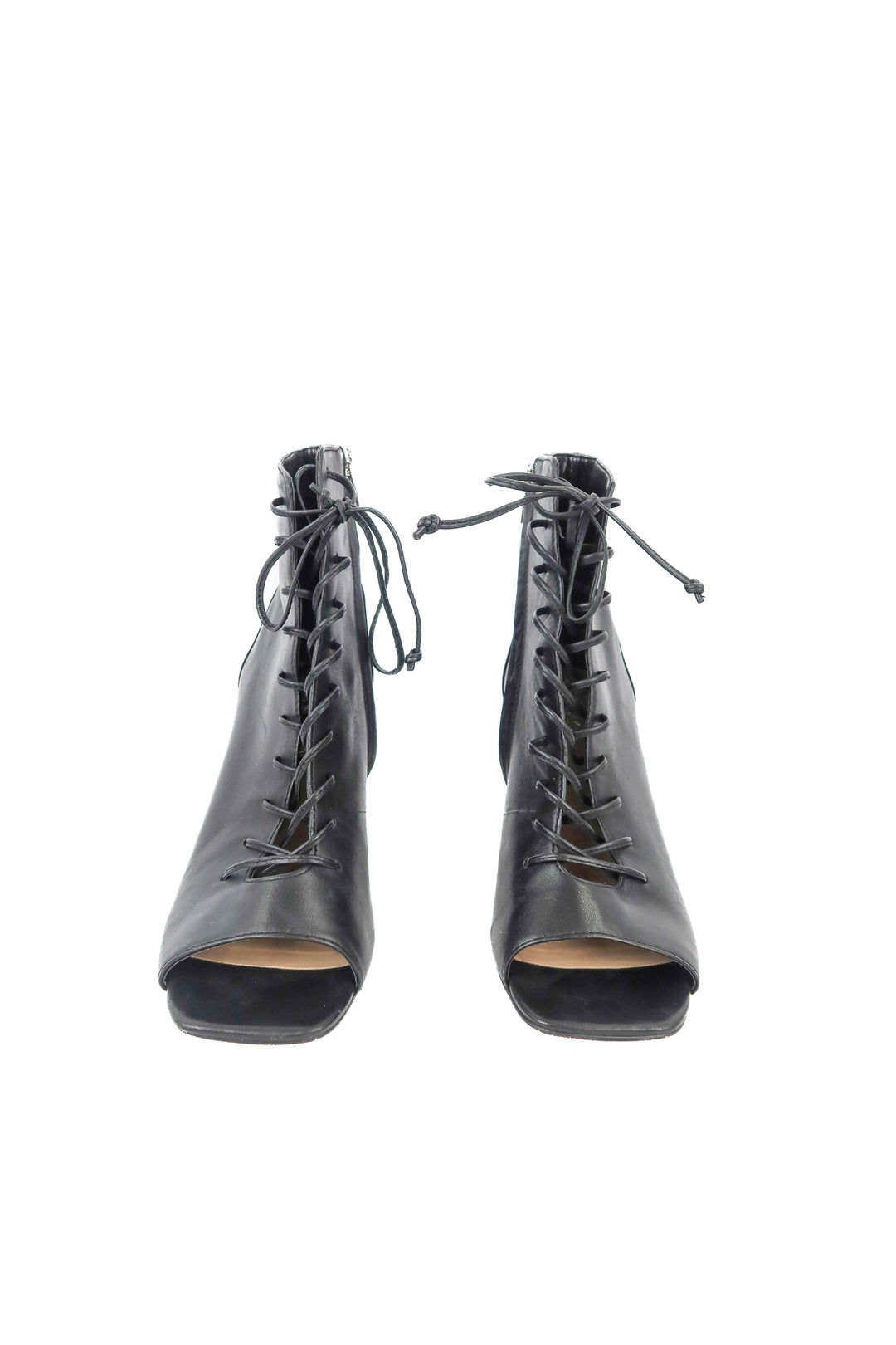 Vinco Camuto black lace up heels (7.5)