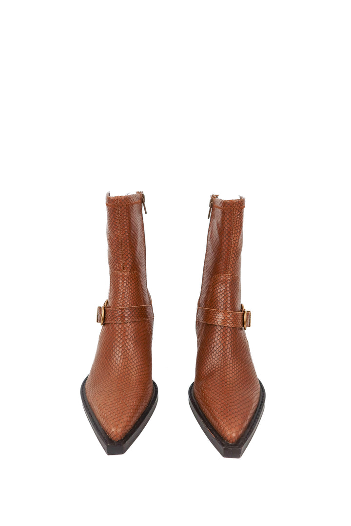 Dolce Vita brown snakeskin midi boots NWT (7; retail $170)