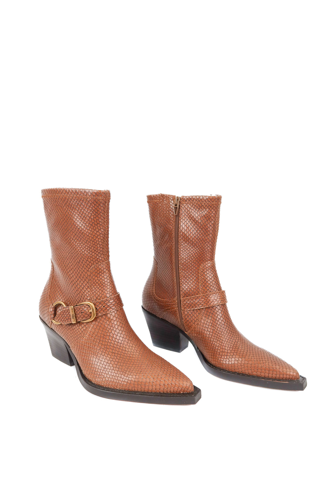 Dolce Vita brown snakeskin midi boots NWT (7; retail $170)