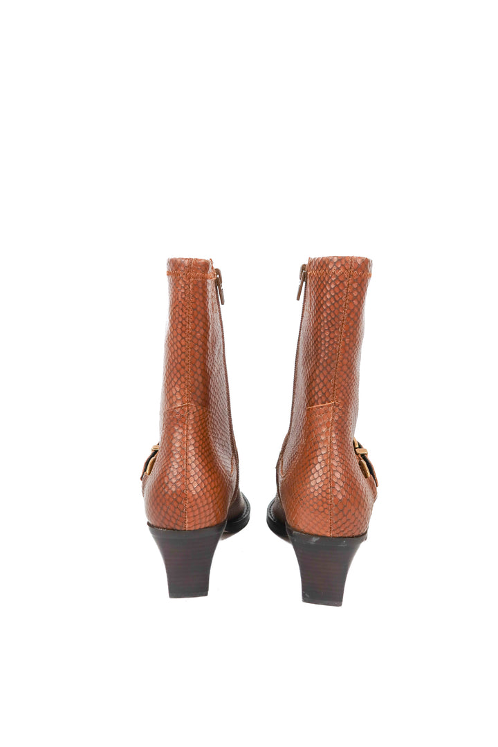 Dolce Vita brown snakeskin midi boots NWT (7; retail $170)