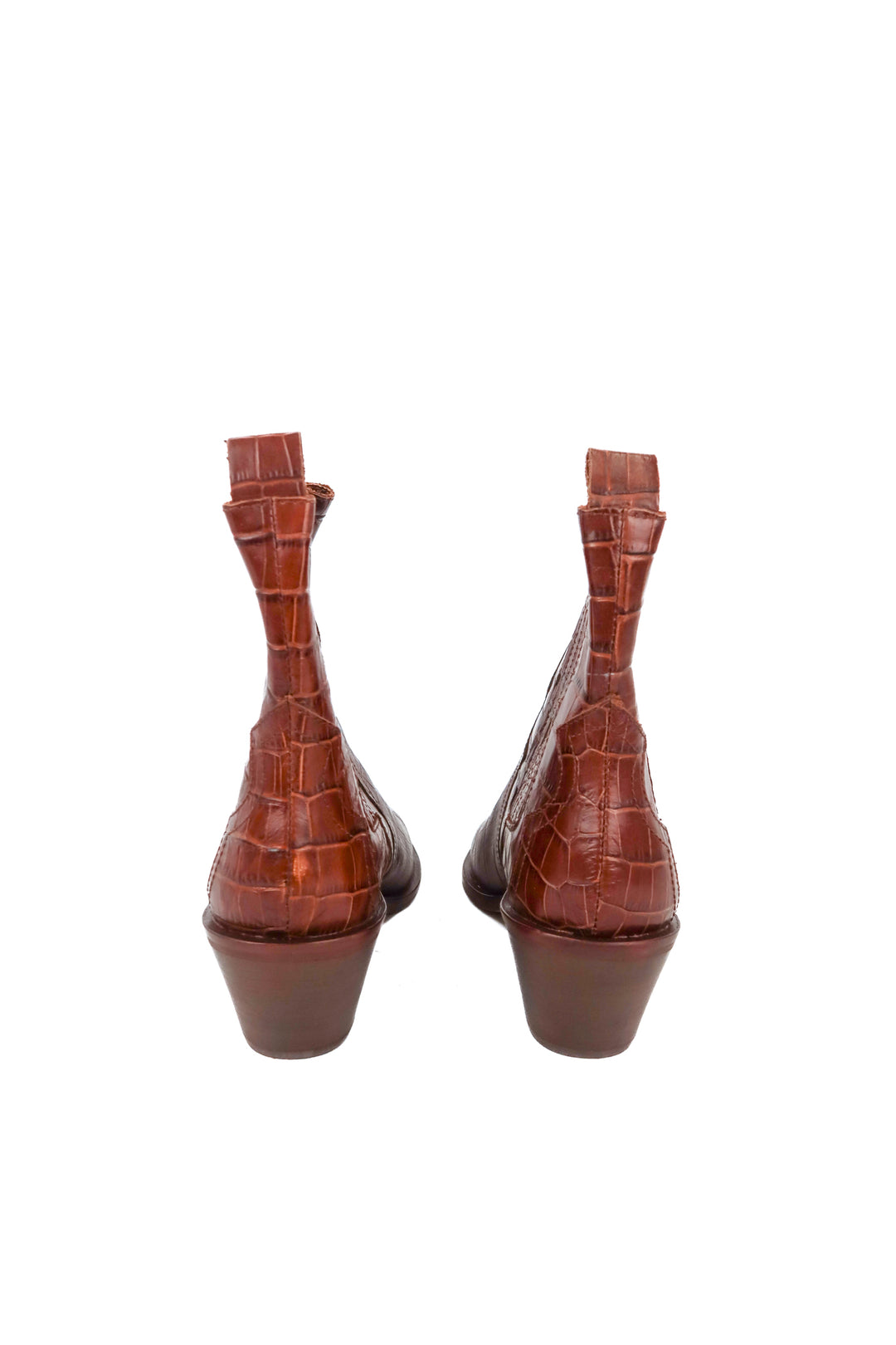 Dolce Vita brown croc boots (7; retail $160)