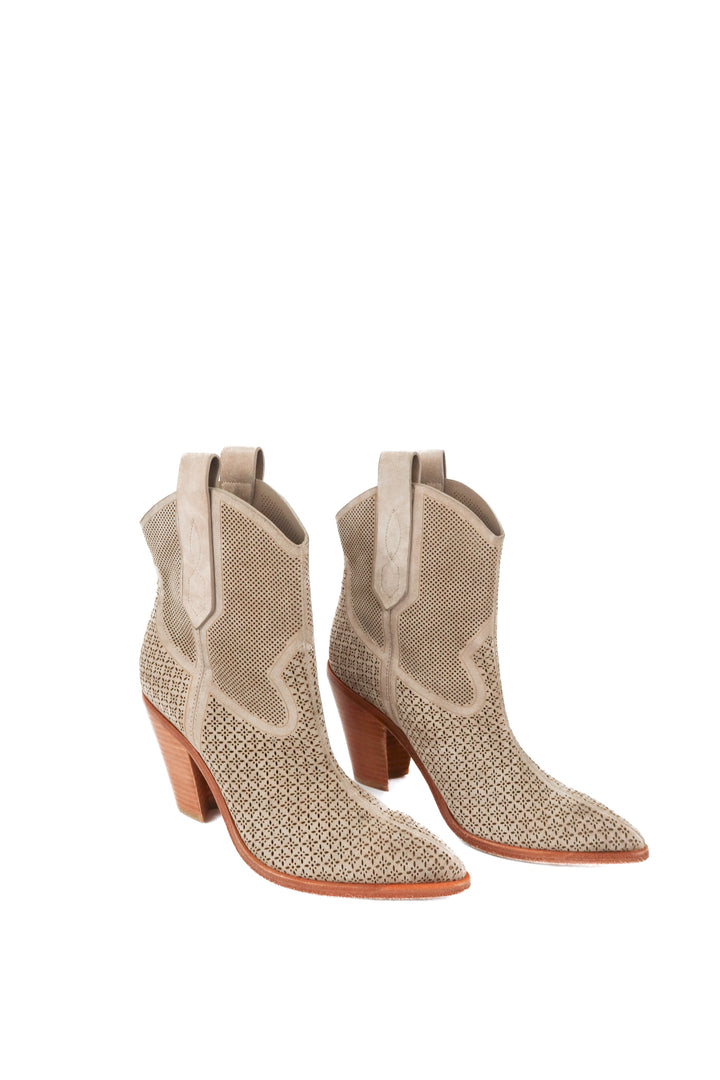 Sigerson Morrison brown suede booties (37.5)