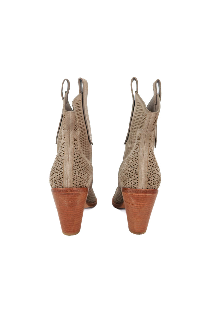 Sigerson Morrison brown suede booties (37.5)