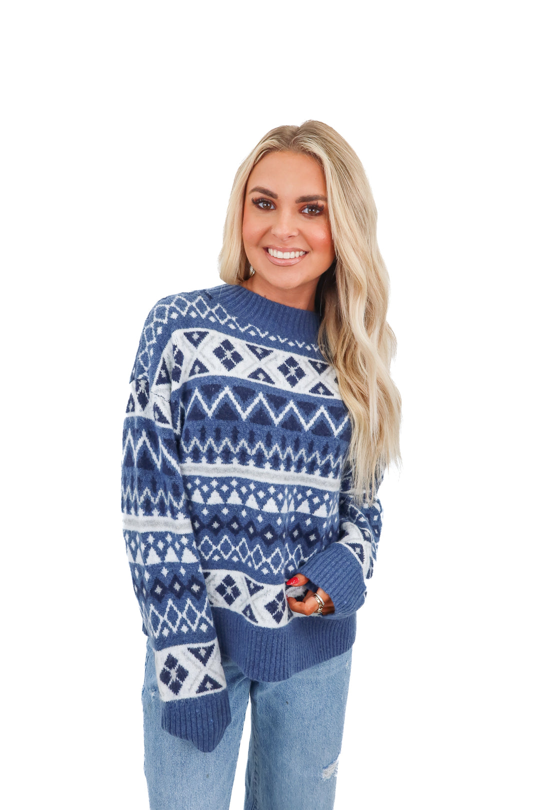 Ann Taylor blue argyle sweater NWT (XS)