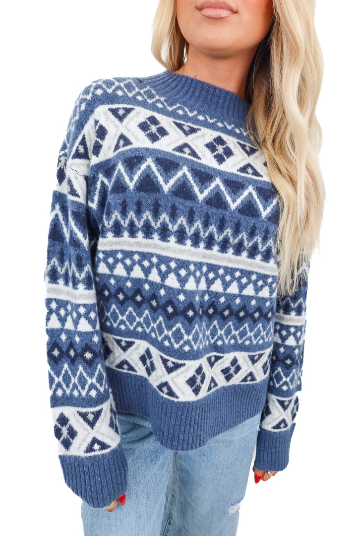 Ann Taylor blue argyle sweater NWT (XS)