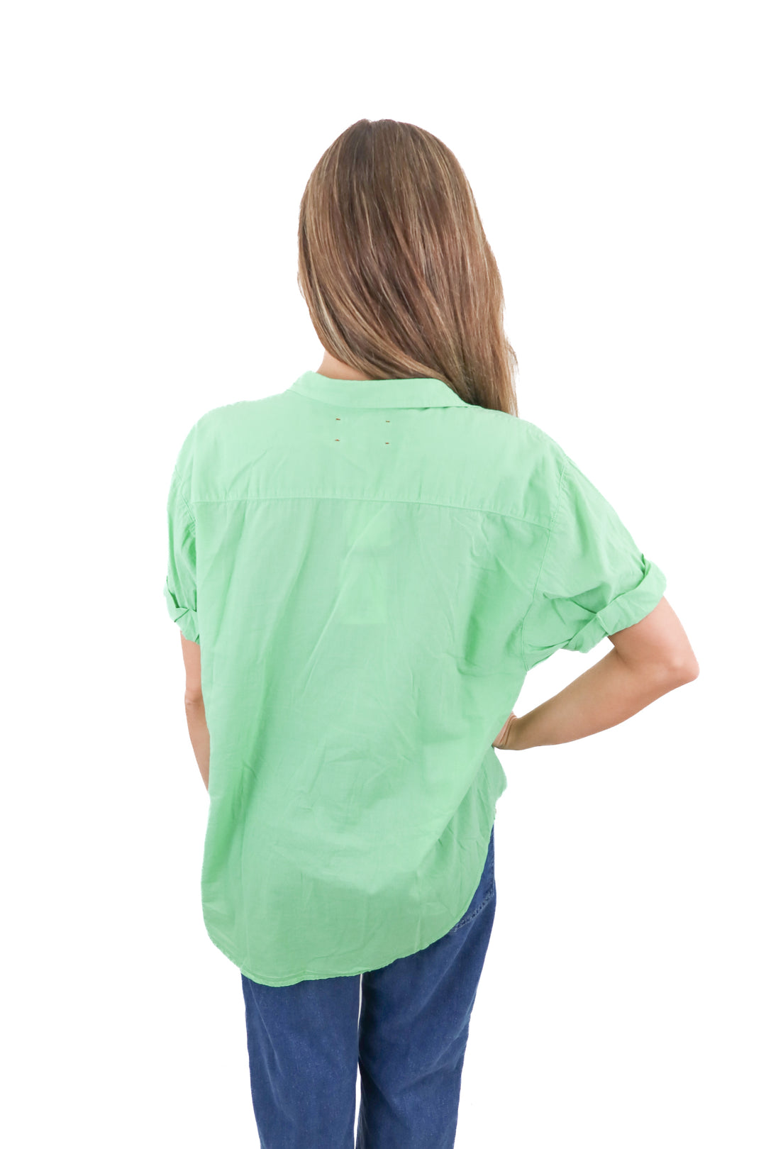 Xirena lime green Channing Shirt (S; retail $186)