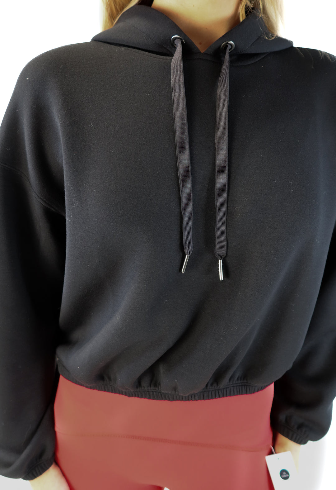 Spanx black cropped hoodie NWT (s; retails for $110)