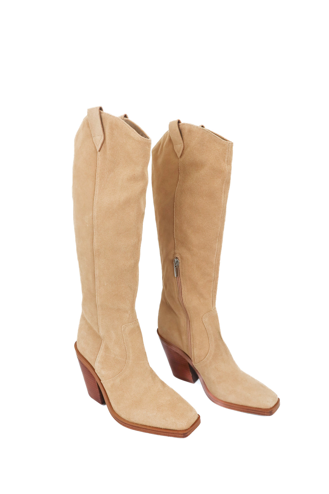 Vince Camuto tan suede tall boots (7; retail $240)