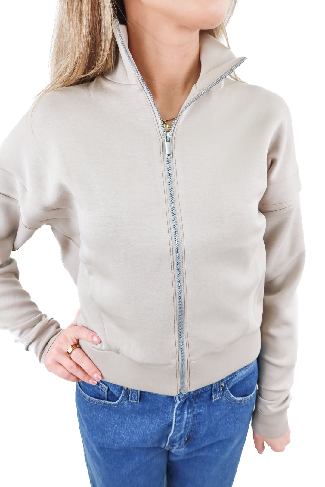 Spanx AirEssentials Ashwood full zip jacket (retail $128)
