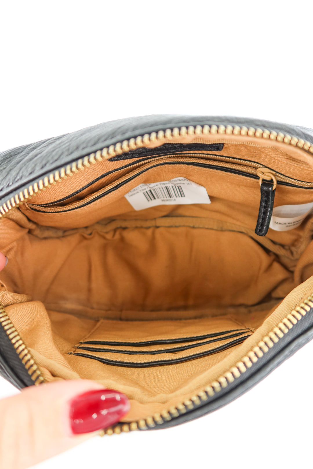 Hobo black leather crossbody (retail $158)