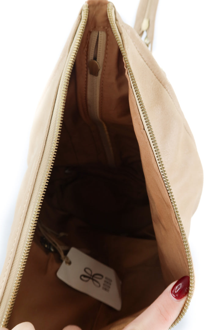 Hobo neutral metallic sheen backpack purse NWT