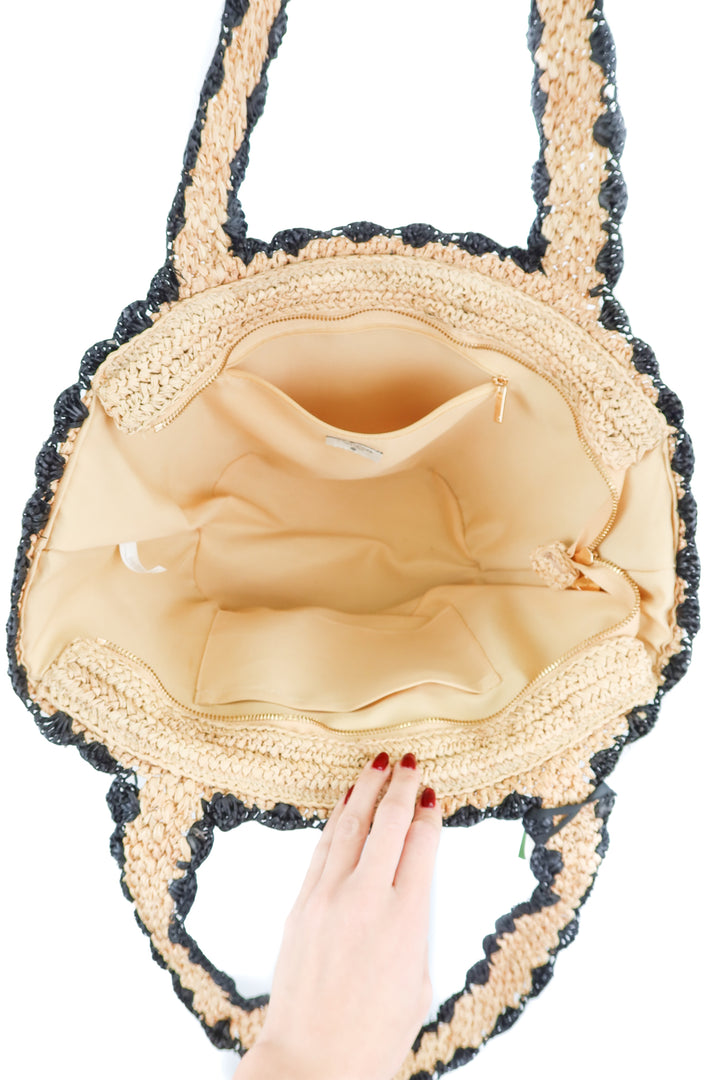 Kate Spade X Target rattan bow bag NWT