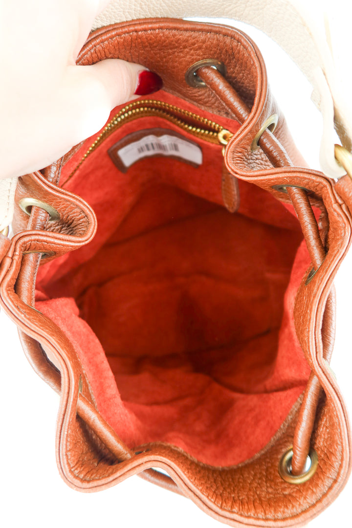 Au Mexique brown fringe bag (retail $185)