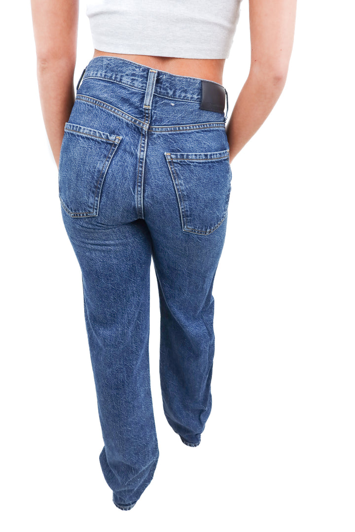 Citizens of Humanity darkwash Annina Wideleg jeans (25; retail $224))