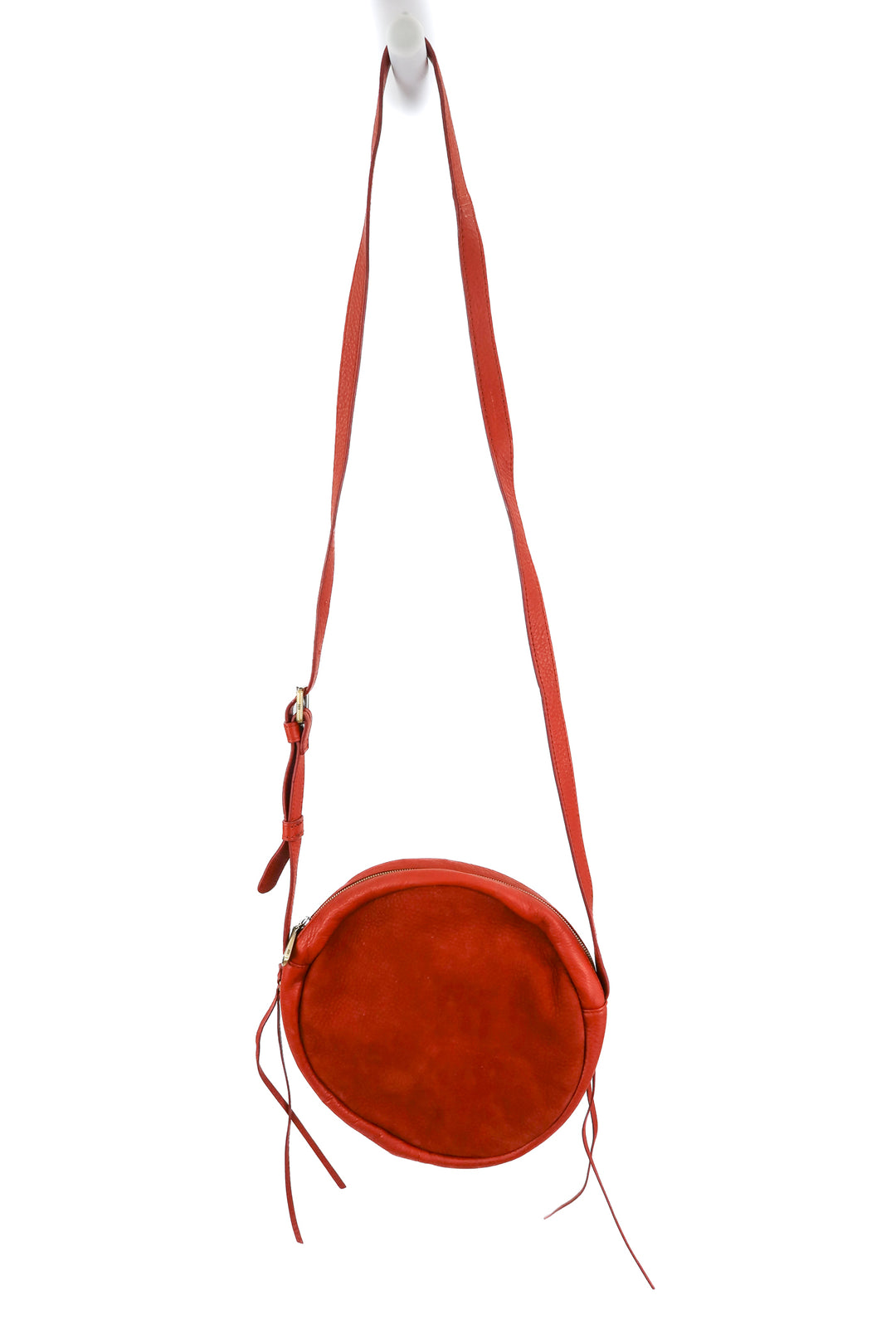 Hobo brown leather round crossbody NWT (retail $298)