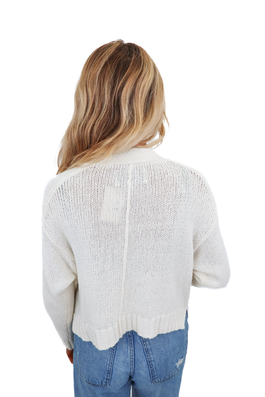 Brochu Walker white cardigan (S)