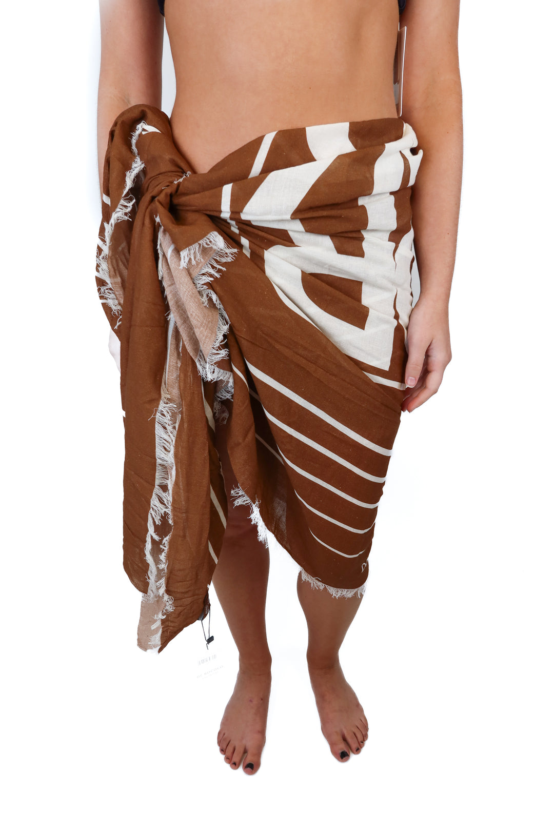 De rococo knitwear brown wrap NWT