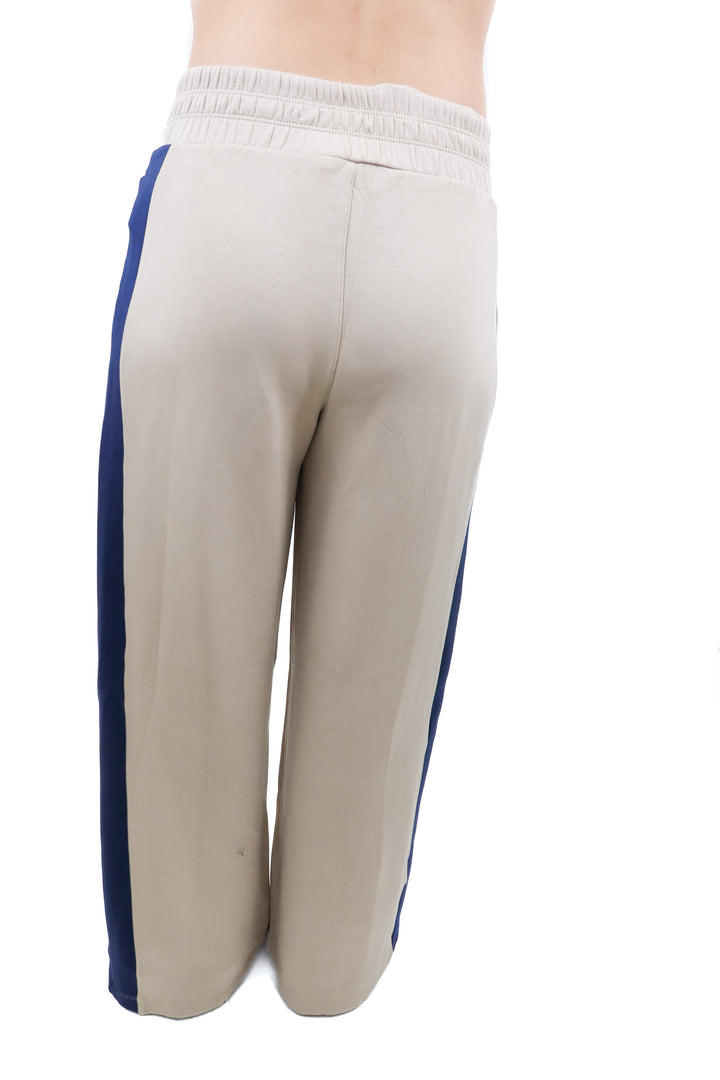 Spanx AirEssentials taupe colorblock wide leg pants (retail $128)