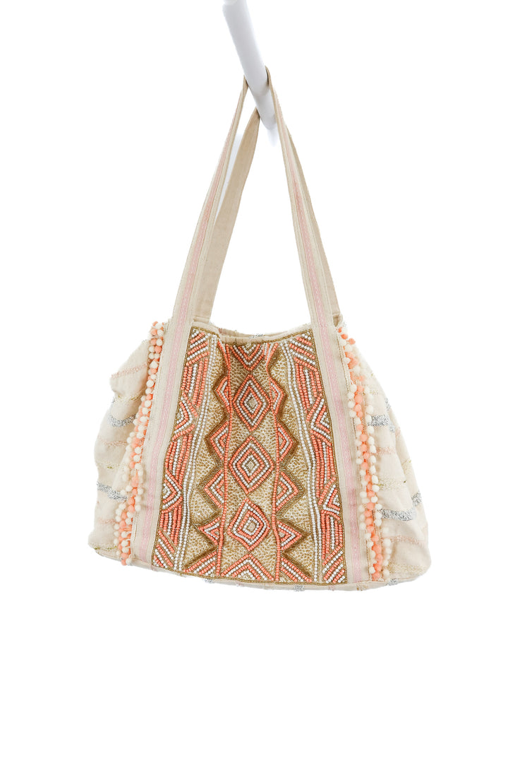 America & Beyond beaded bag
