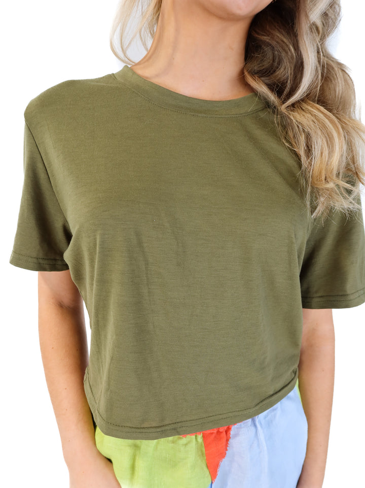 Green Cropped T-Shirt (L)*