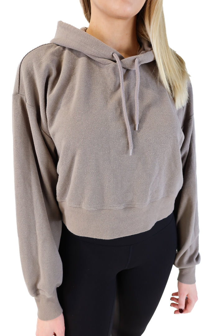 Sunday best taupe cropped hoodie (M; retails for $58)