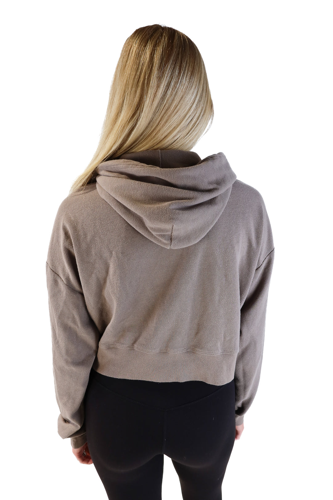 Sunday best taupe cropped hoodie (M; retails for $58)