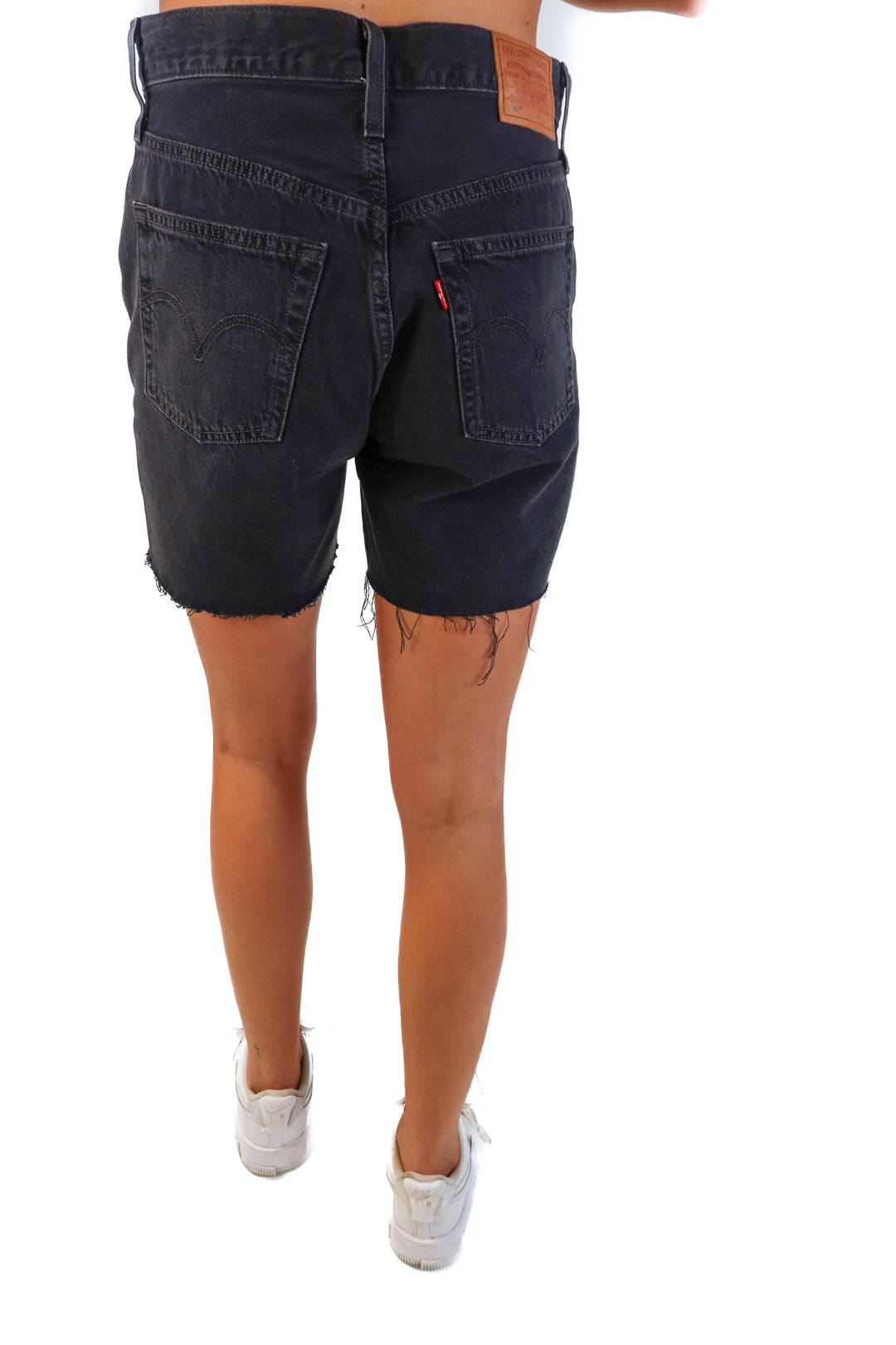 Levi’s black long denim shorts (27; retails for $69.50)