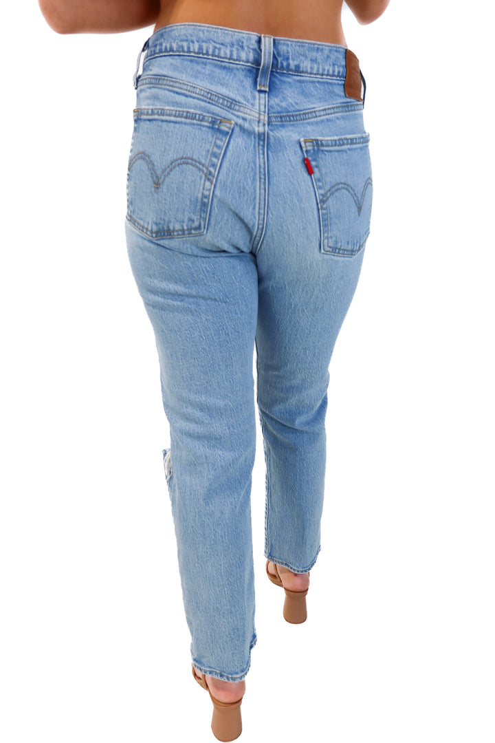 Levi’s light wash wedgie straight jeans (28; retails for $98)