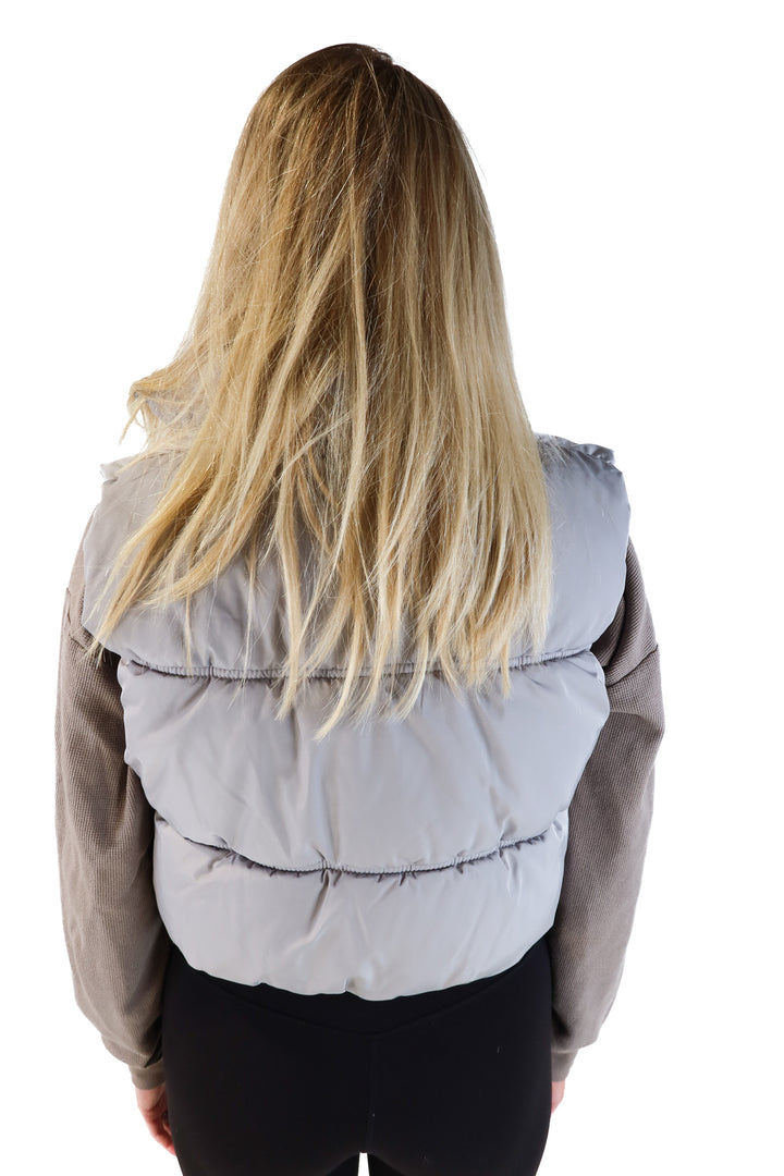 Divided by H&M Grey Cropped Vest (S)