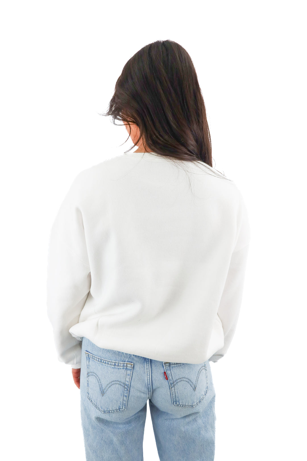 judith march white sweatshirt w/ pastel bows detail (m; retail $175)