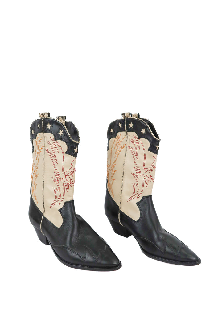 Schutz star cowboy boots (8.5; retail $398)