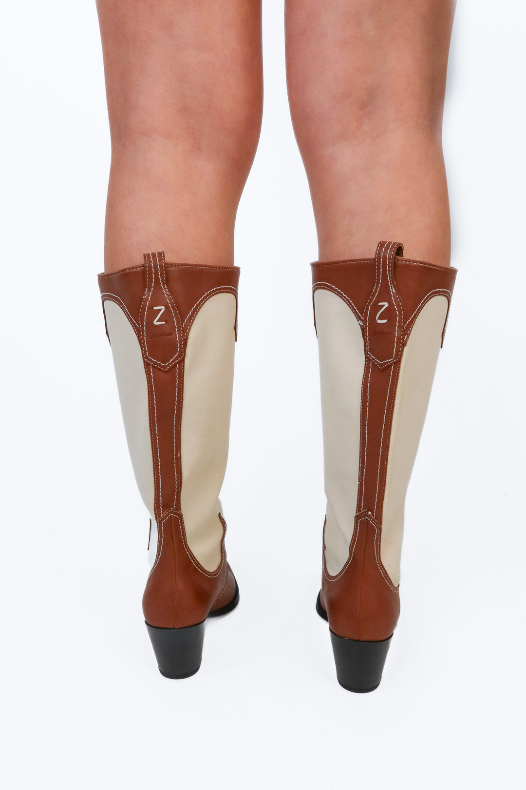 Zodiac Cream/Brown Boots NWOT (7.5; retails for $140)