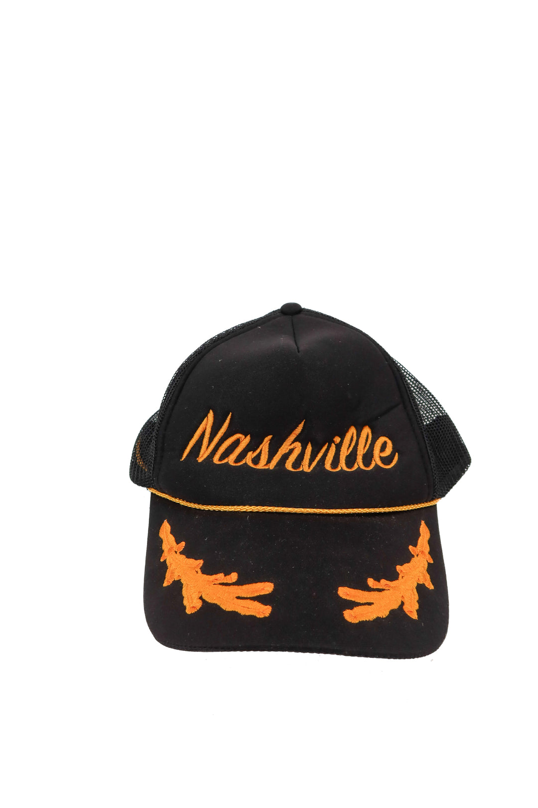 Nashville black and gold trucker hat
