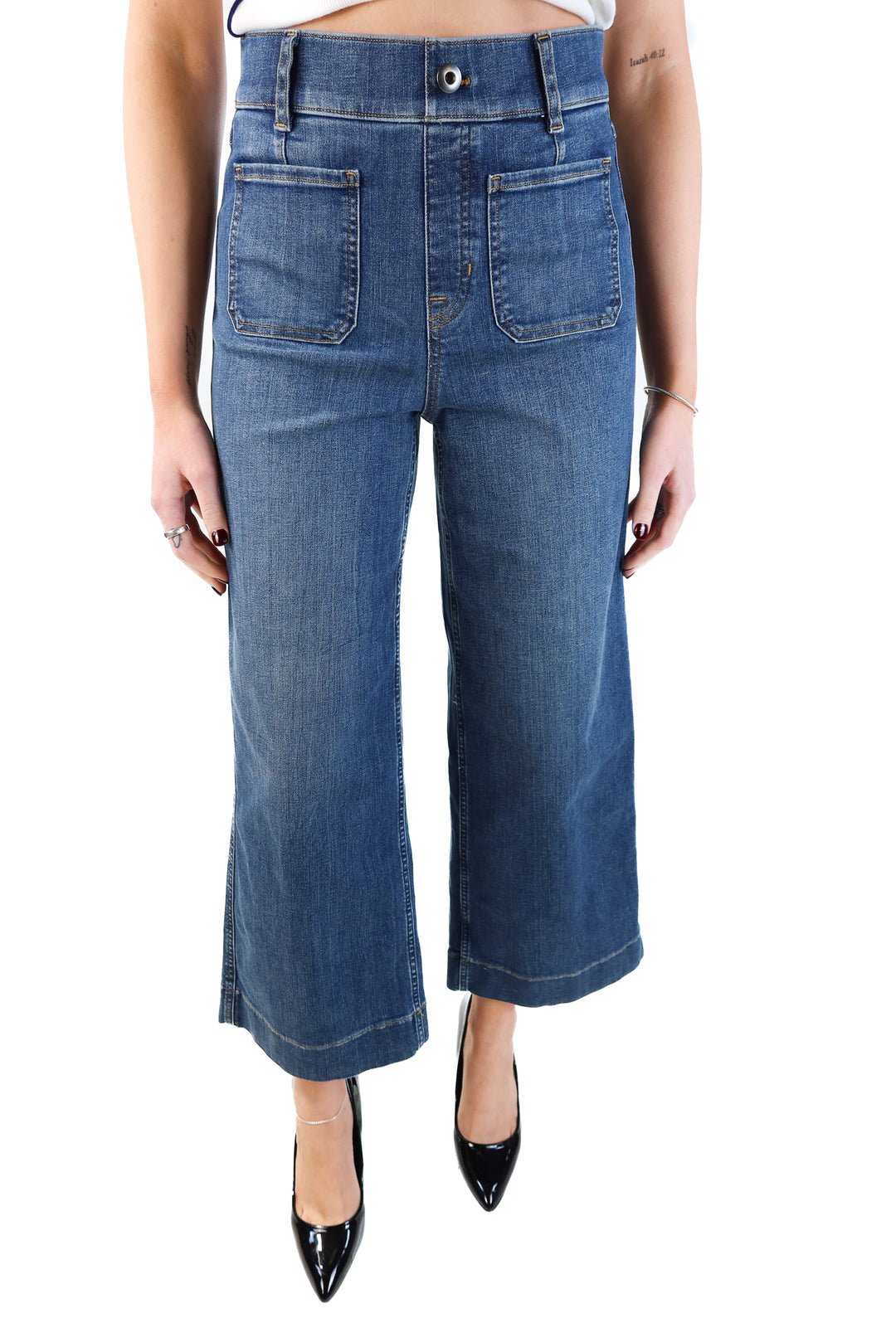 Spanx Wide Leg Jeans (S; retail $148)