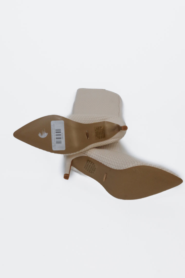 Billini cream tall woven boots NWOT (6; retail $138)