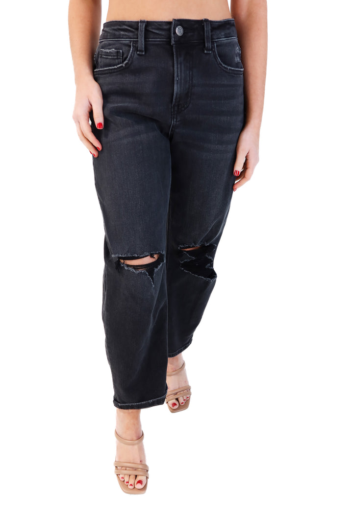 Vervet black wide leg jeans (26; retails for $84.90)
