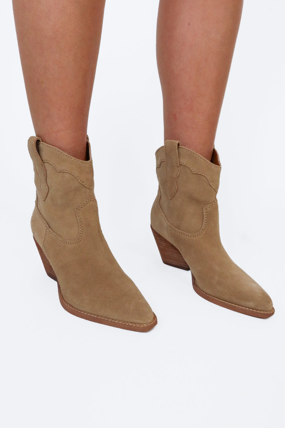 Zodiac Tan Suede Booties NWOT (7.5; retails for $120)