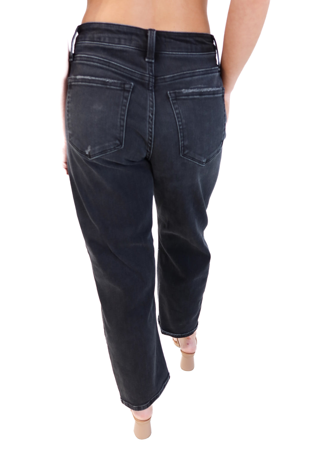 Vervet black wide leg jeans (26; retails for $84.90)
