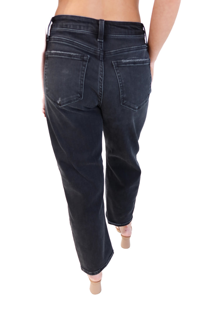 Vervet black wide leg jeans (26; retails for $84.90)