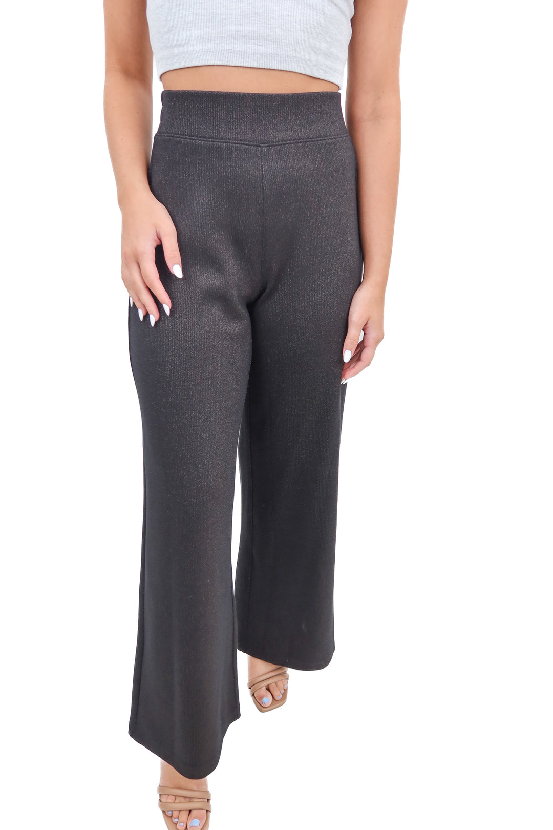 Spanx black/gold wide leg pants NWT (XS)