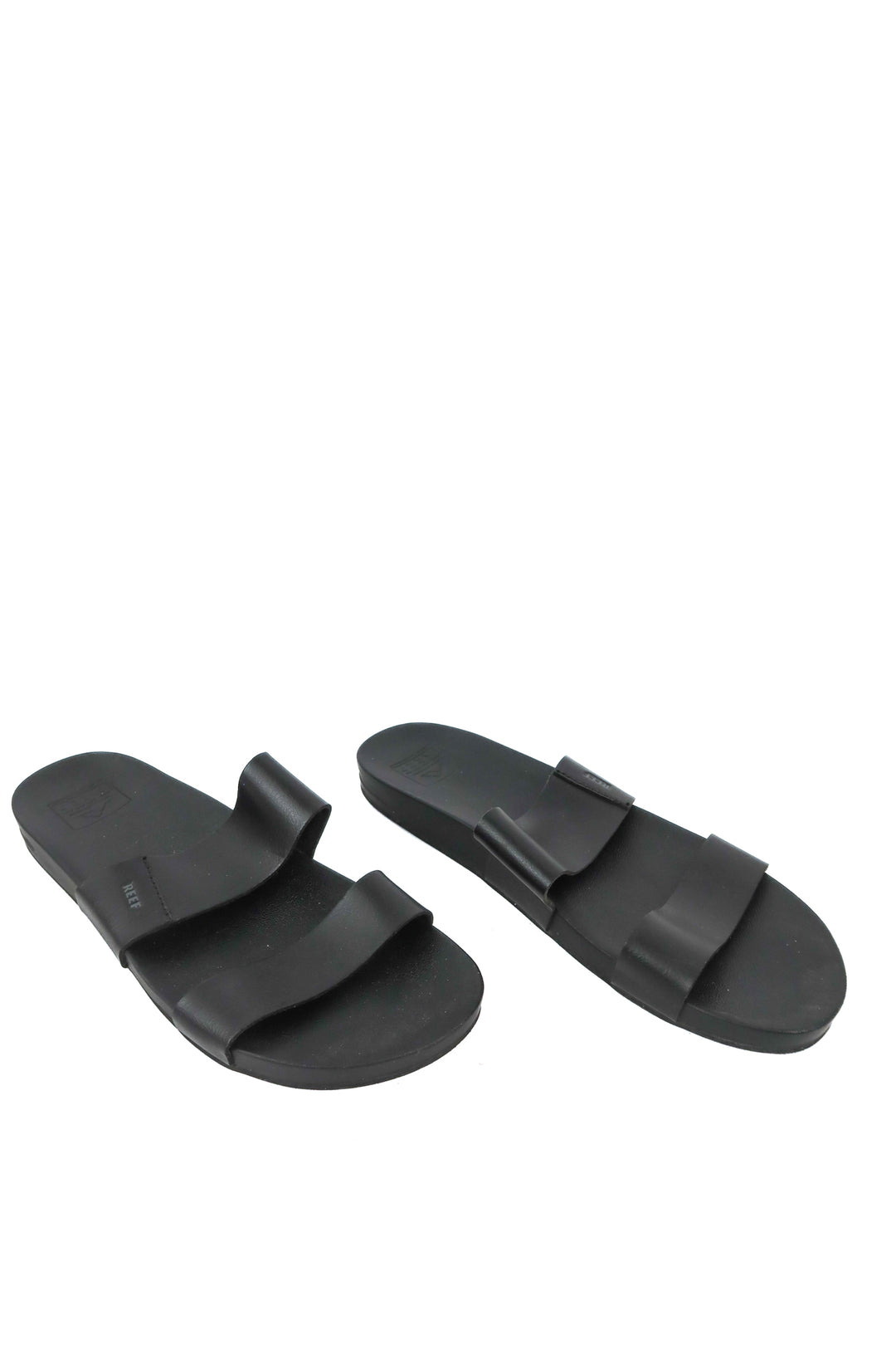 Reef black leather sandals (9)
